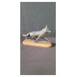 Bronze tone composite German Shepherd dog