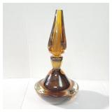 Handblown glass polished bottom large cologne