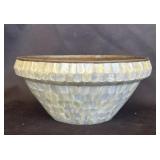 Vintage brass mother of pearl bowl