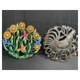 Pair of metal wall arts