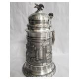 German pewter beer stein