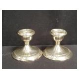Sterling silver candle holders