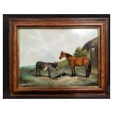 Oil painting on board