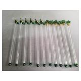 12 Handblown glass stir sticks