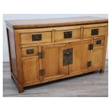 Antique Chinese elm rustic sideboard