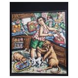 Signed J.Reed oil painting on canvas