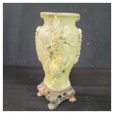 Asian handcarved soapstone vase