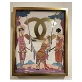 Framed Art Deco Fairchild Paris poster