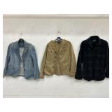 Group of three jackets