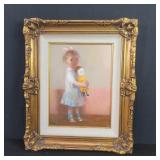 Vintage Signed oil on board