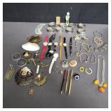 Group of costume jewelry +misc