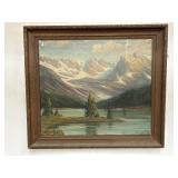 Signed Paul Petersen oil on canvas painting