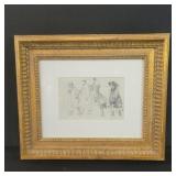 Francis Luis Mora graphite from a  sketch book