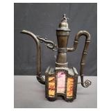 Stamped vintage Asian lead teapot