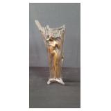 Art nouveau style nude bronze vase