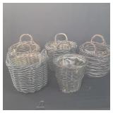 Lot of 5 handmade baskets