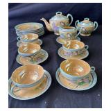 Vintage hand painted Japanese tea pot set
