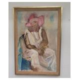 Suzanne Schwartz vintage oil on canvas