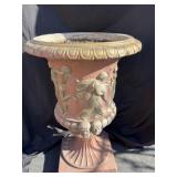 Cement figural planter