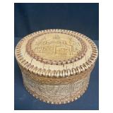 Russian birch bark jewelry box