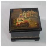 Vintage Russian signed Handpainted lacquer box