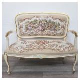 Gilded French provincial bench