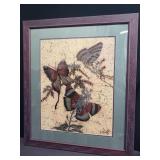 Signed painting on fabric