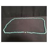 Turquoise necklace with sterling silver clasp