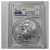 2016 PCGS MS70 Silver Eagle US dollar coin.