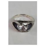 Sterling silver (925) quartz ring. Deb Guyot.