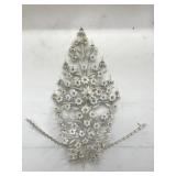 Floral metal wall candle pricket decoration