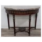 Theodore Alexander marble top & bronze regency