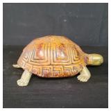 Brass and wood turtle