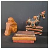 Box of miscellaneous  carved wood sculpture,