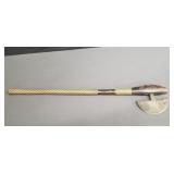 Antique hunters throwing axe