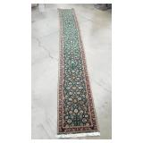 Handmade floral runner rug