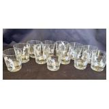 Group of 6 vintage MCM glasses