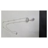 Sterling silver (925) & crystal necklace