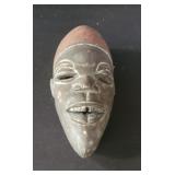 Vintage carved wood African wall mask