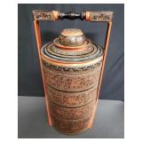 Vintage handpainted Persian wedding basket