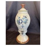 Vintage hand painted ceramic beverage dispenser