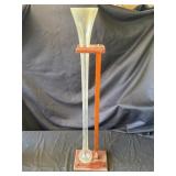 Large vintage beer glass with stand