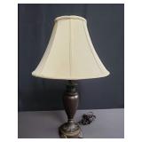 Contemporary brass table lamp