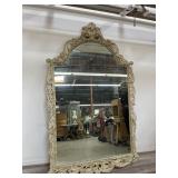 Vintage wood French mirror