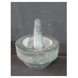 Vintage stone mortar and pestle
