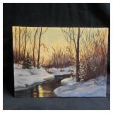 J Trujillo oil/canvas landscape