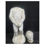 Cement garden statue