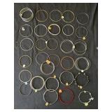Large group of costume jewelry bracelets