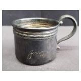 Silver engraved baby