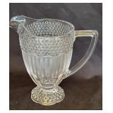 Vintage crystal glass pitcher